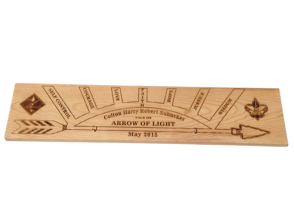 Cub Scout Arrow Of Light Plaques Shelly Lighting