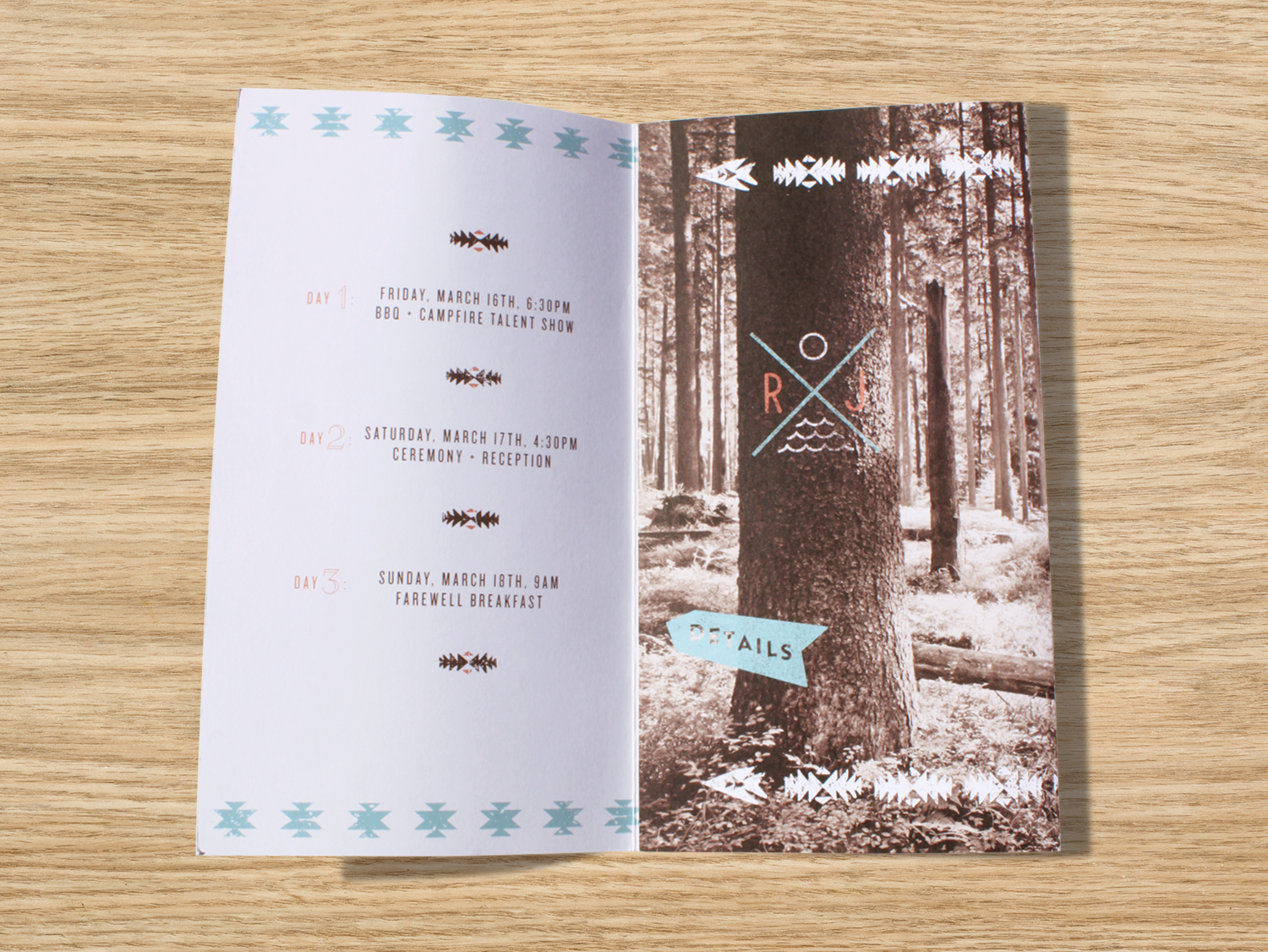 Clean, modern fonts and bold colors were used to keep the suite feeling contemporary. All pieces were printed on post-consumer, 140 lb muscletone paper.