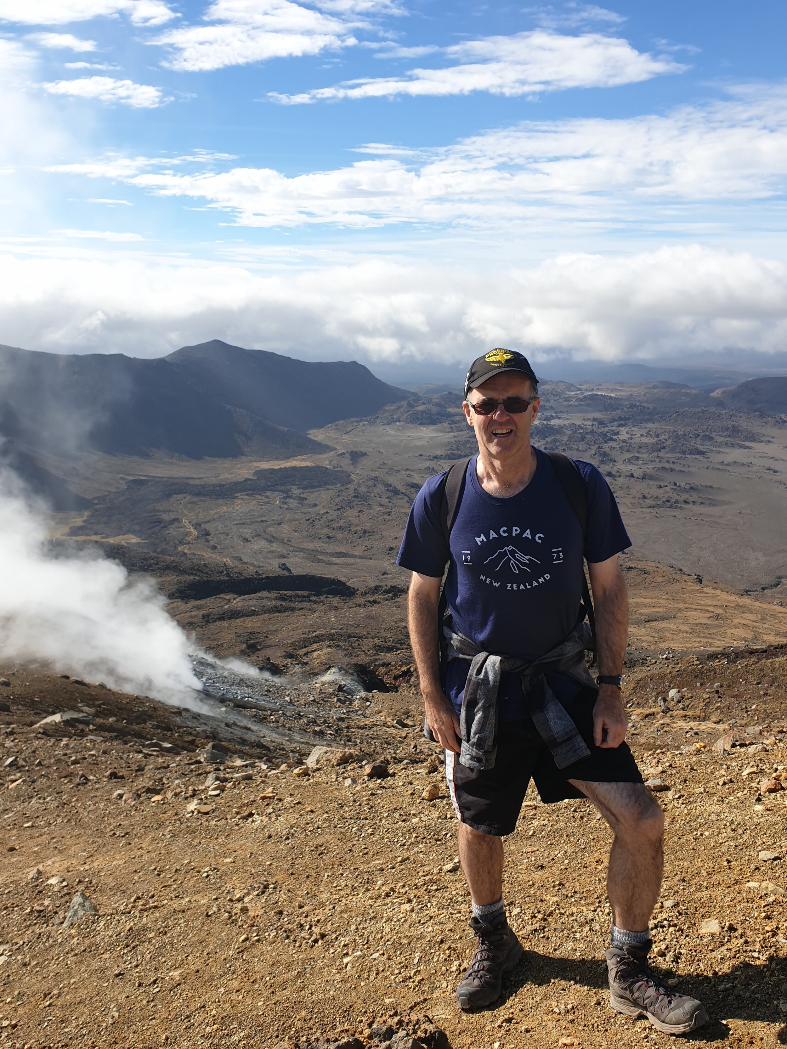 Letting off steam on the Tongariro Crossing