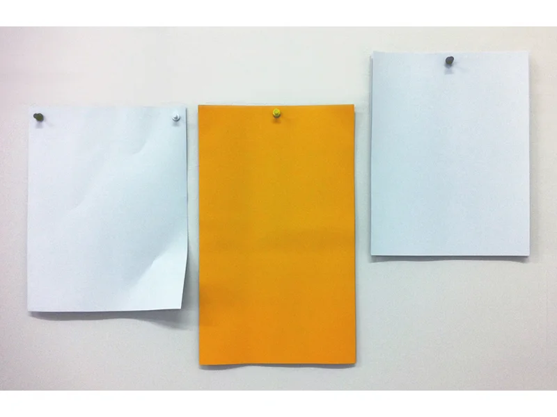 Letter, Legal, Letter 17" x 28" Urethane on Aluminum with spray painted aluminum pushpins 2012