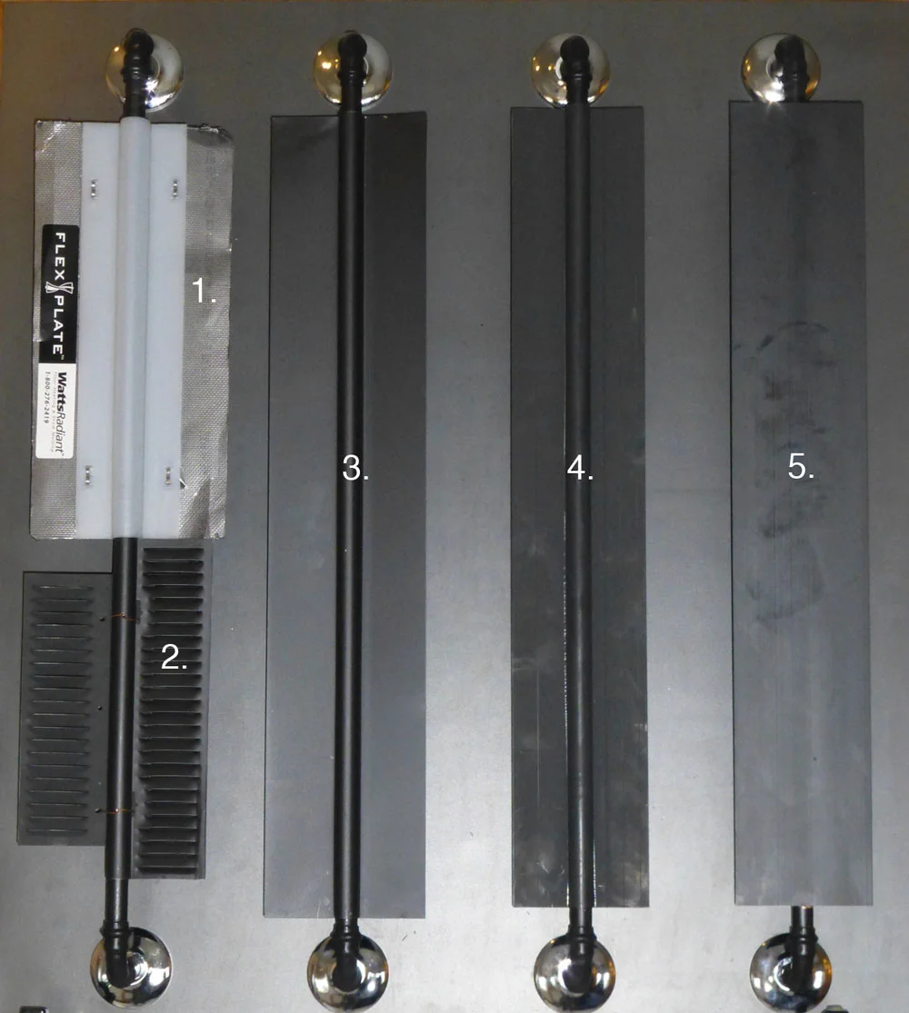 Comparative infrared study of heat transfer plates — Radiant Design