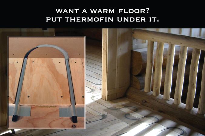 Thermofin U radiant heated floors