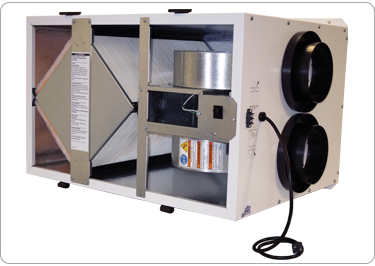 RenewAire EV200, Typical Airflow Range: 100-200 cfm, Optimally sized for the larger residential home (up to 4000 sq. ft.) 115V / 60 Hz / Single Phase corded plug