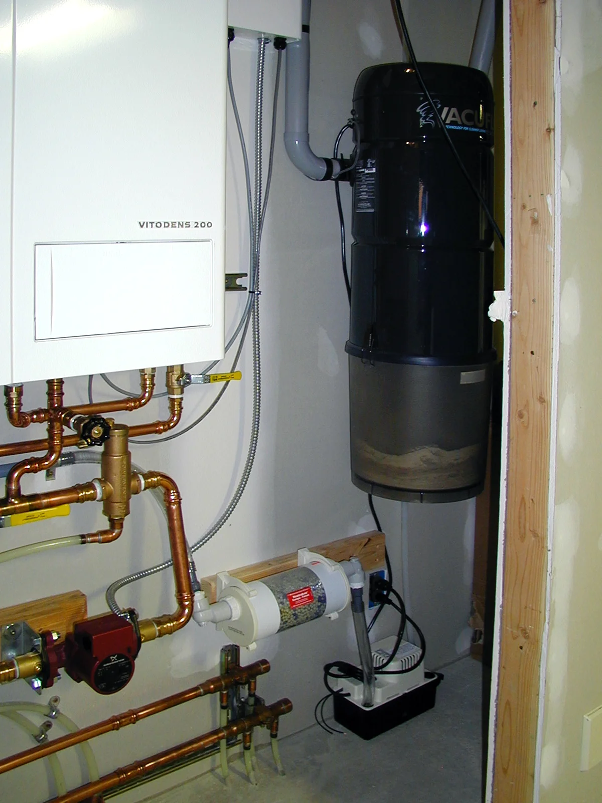 Viessmann Vitodens mechanical room by Radiant Engineering