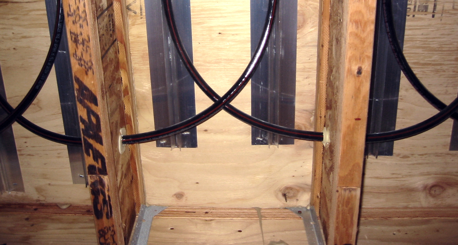 ThinFin C Extruded Aluminum Heat Transfer Plates Installed Between Joists