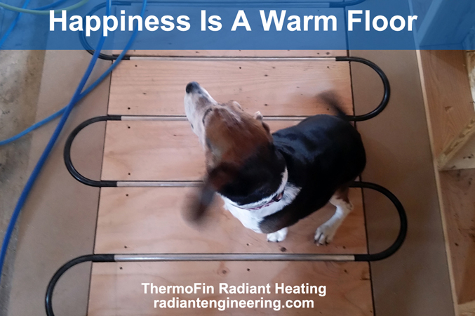 These photos are from a DIY family in Montana who added a hydronic radiant heating system from Radiant Engineering.