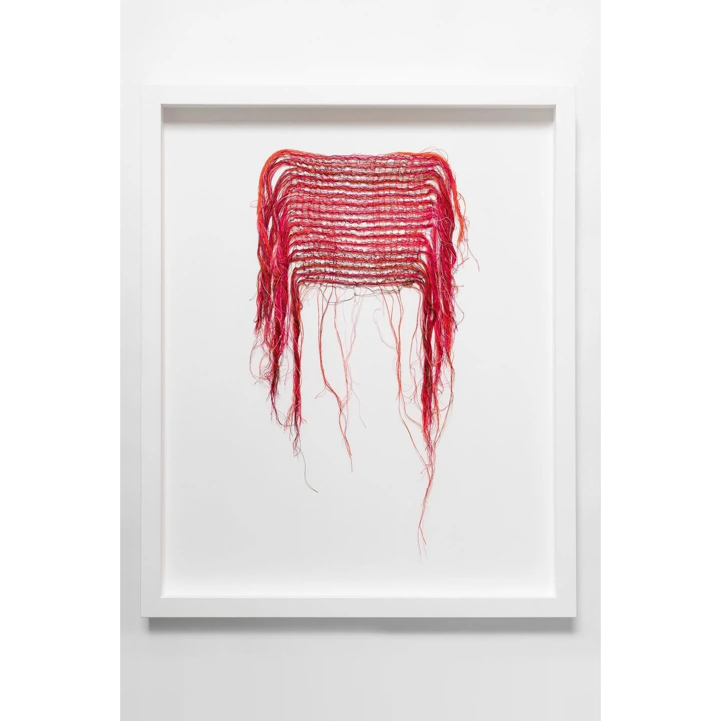 Currently on show @galleryjenningskerr 💕

Boni Cairncross, &lsquo;Pacing amid orange and pink&rsquo;, 2024, Cotton thread, 52 x 42cm (framed)

📸 @jessica_maurer_photography