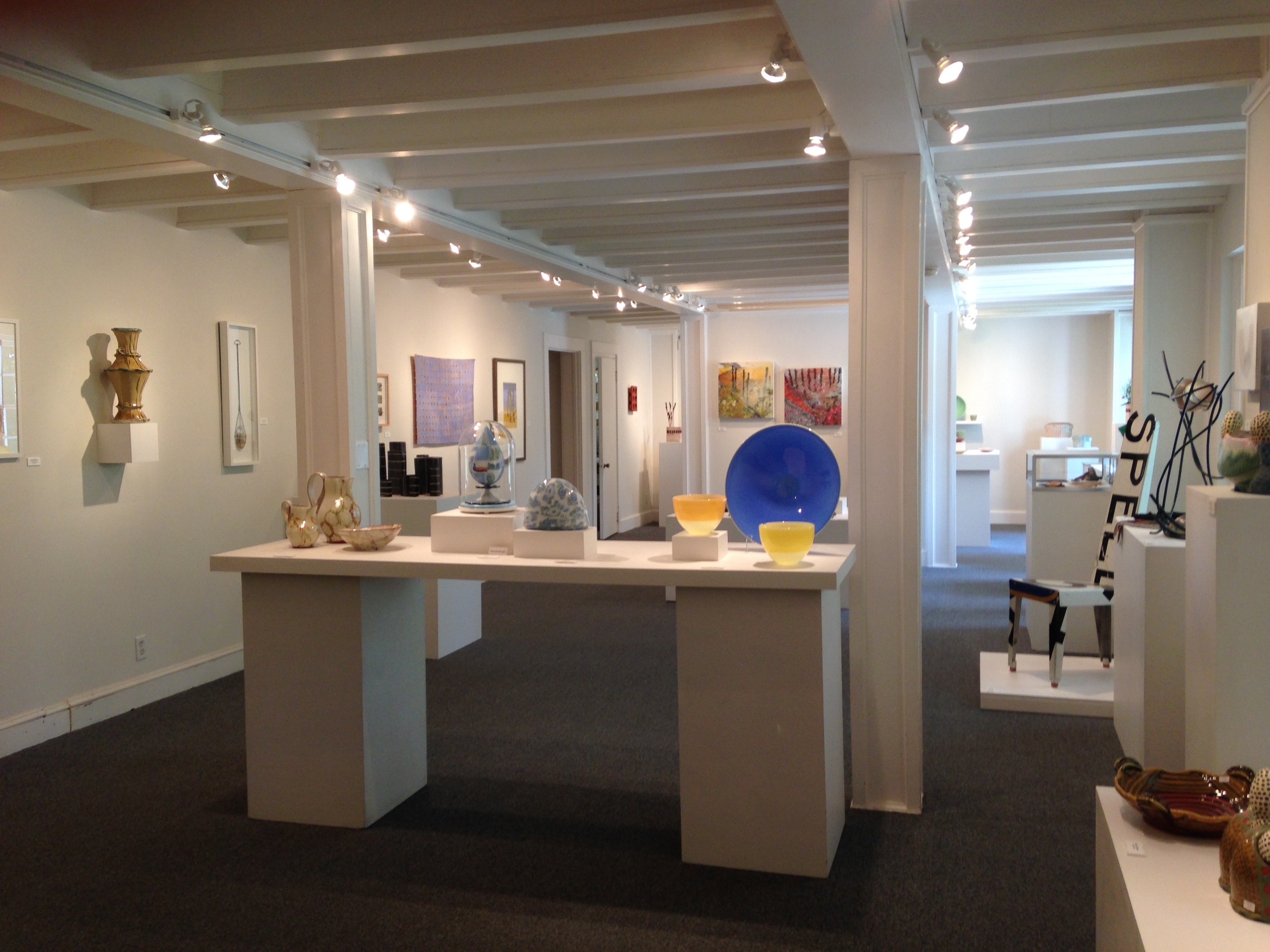 A new look at the Penland Gallery - open and spacious, a thoughtful and spare layout, each work displayed elegantly within its own space. Put this together and it creates a quiet, contemplative and Zen-like atmosphere. Congratulations to Kathryn Gremley, Penland Gallery Director, and staff!!! http://penland.org/gallery/