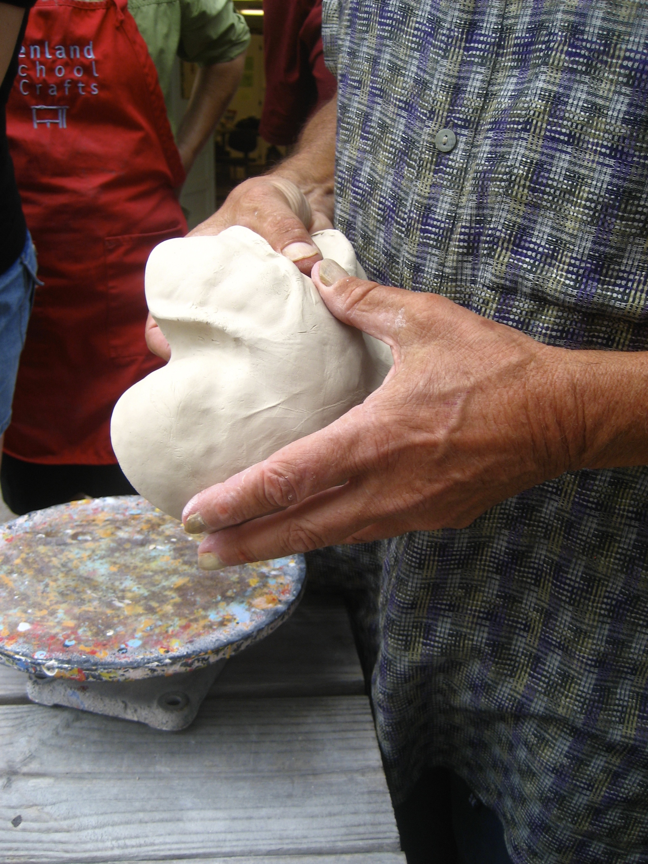 Every pinch pot is not only imprinted with the maker's finger and hand prints but the piece holds the energy and the essence of the maker.