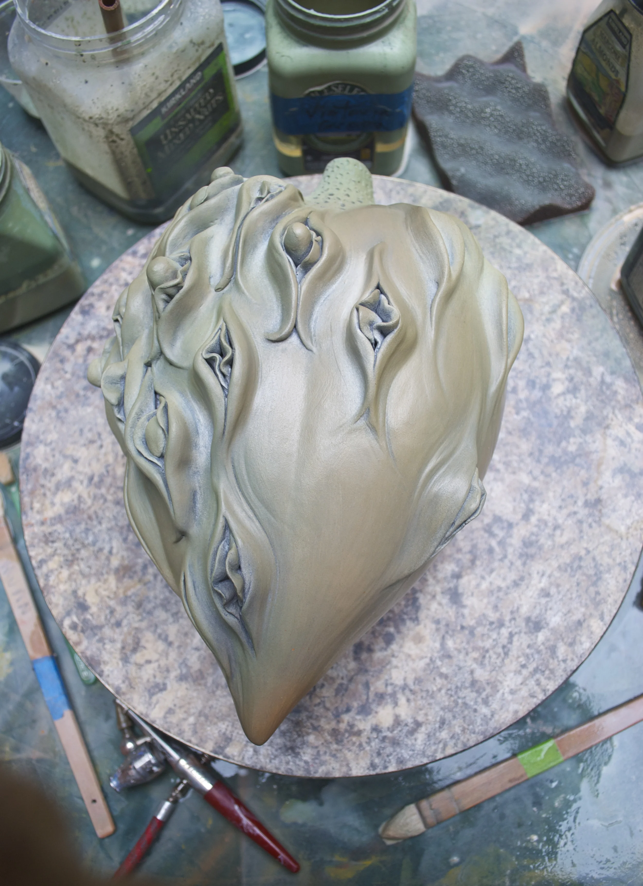 Final air-brushing