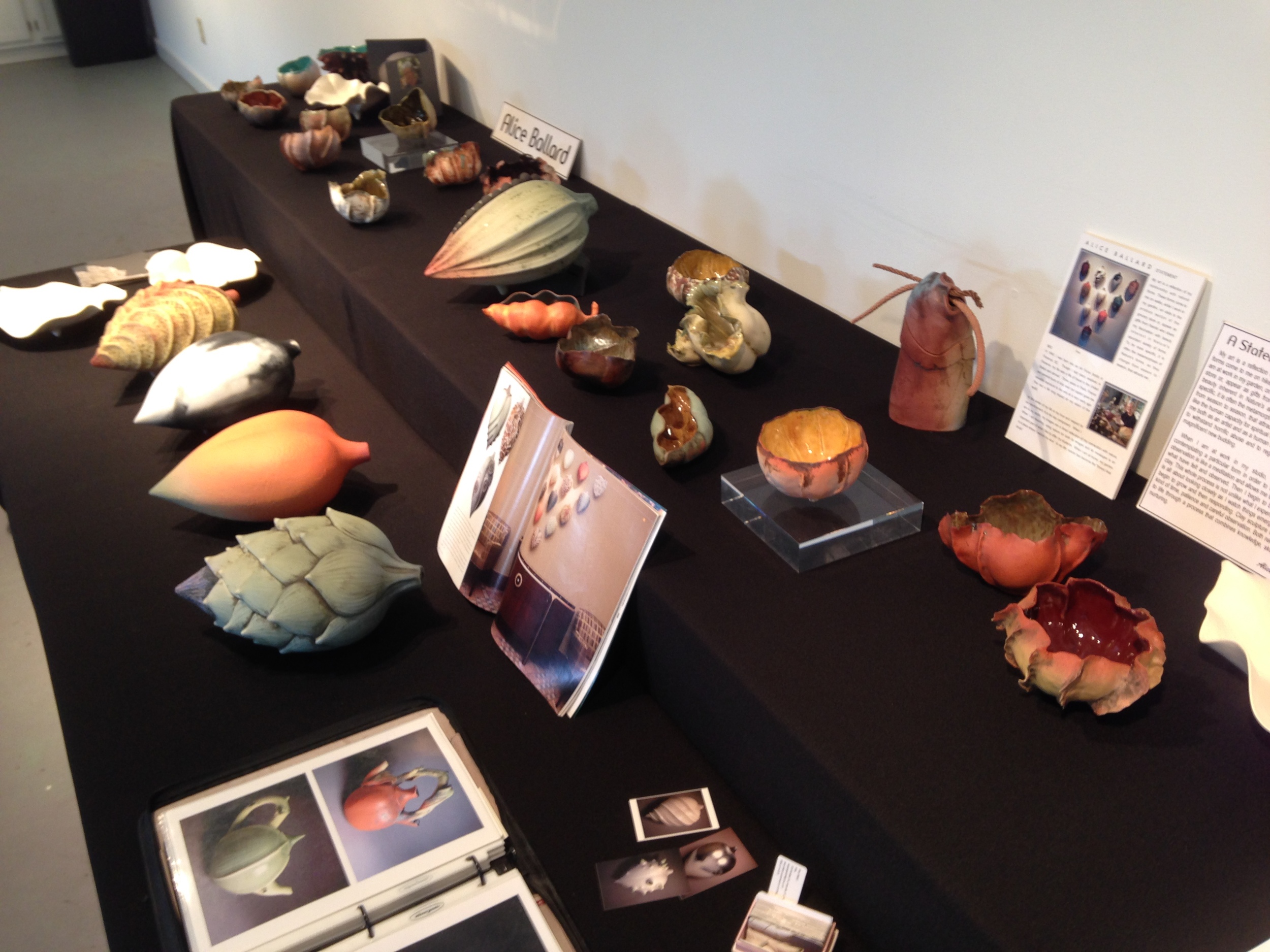 Set up for a show of my work in the studio next to studio where I was working, in "the Barn".