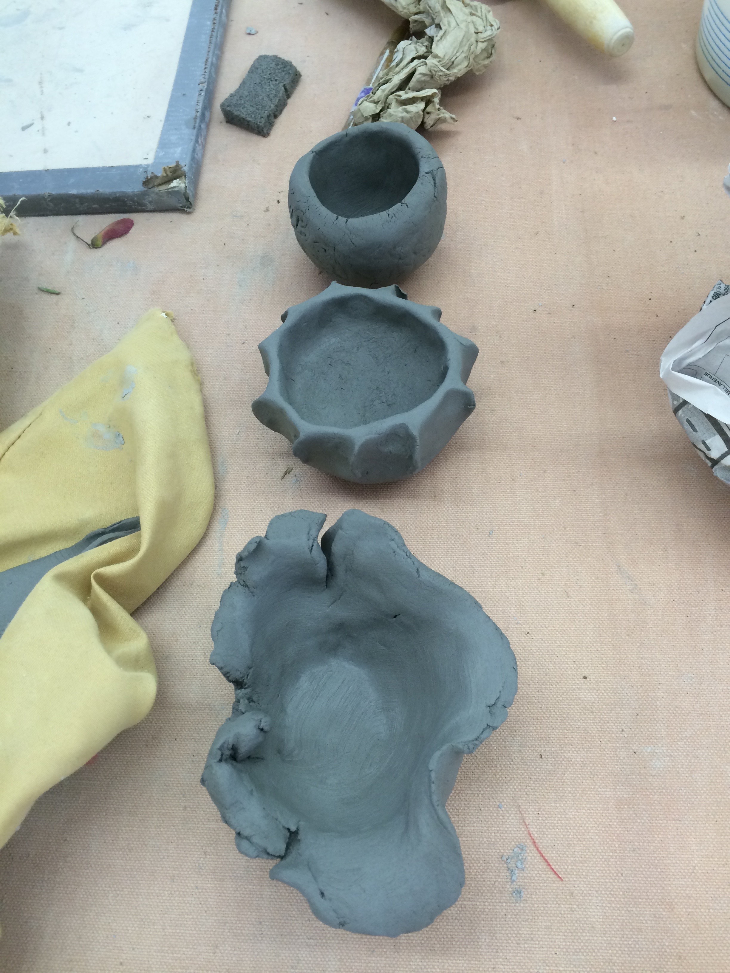 Transitioning from simple to complex, all the time having a "conversation with the clay and with our intuition...