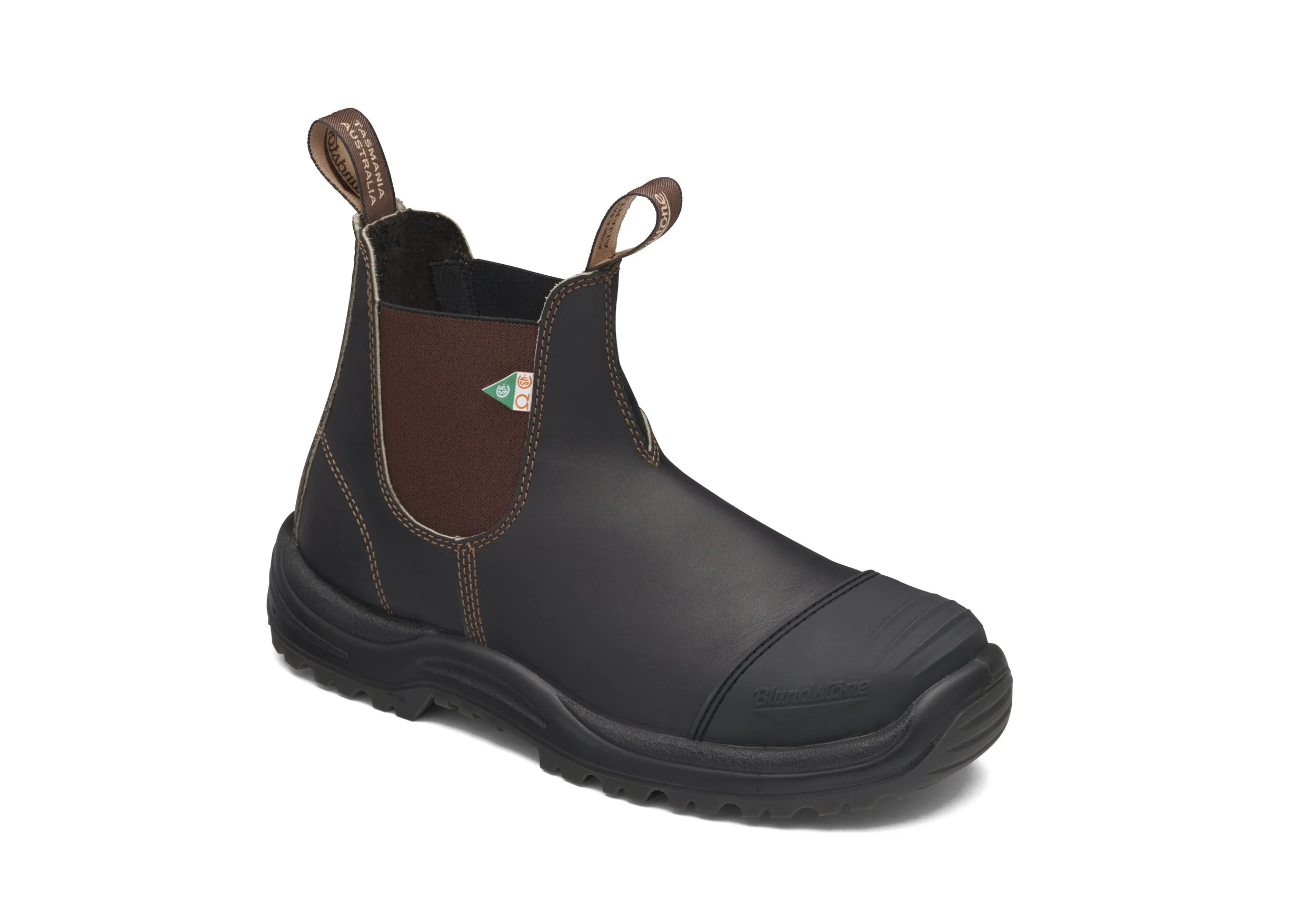 Blundstone 167 - Work & Safety Boot Rubber Toe Cap Stout Brown