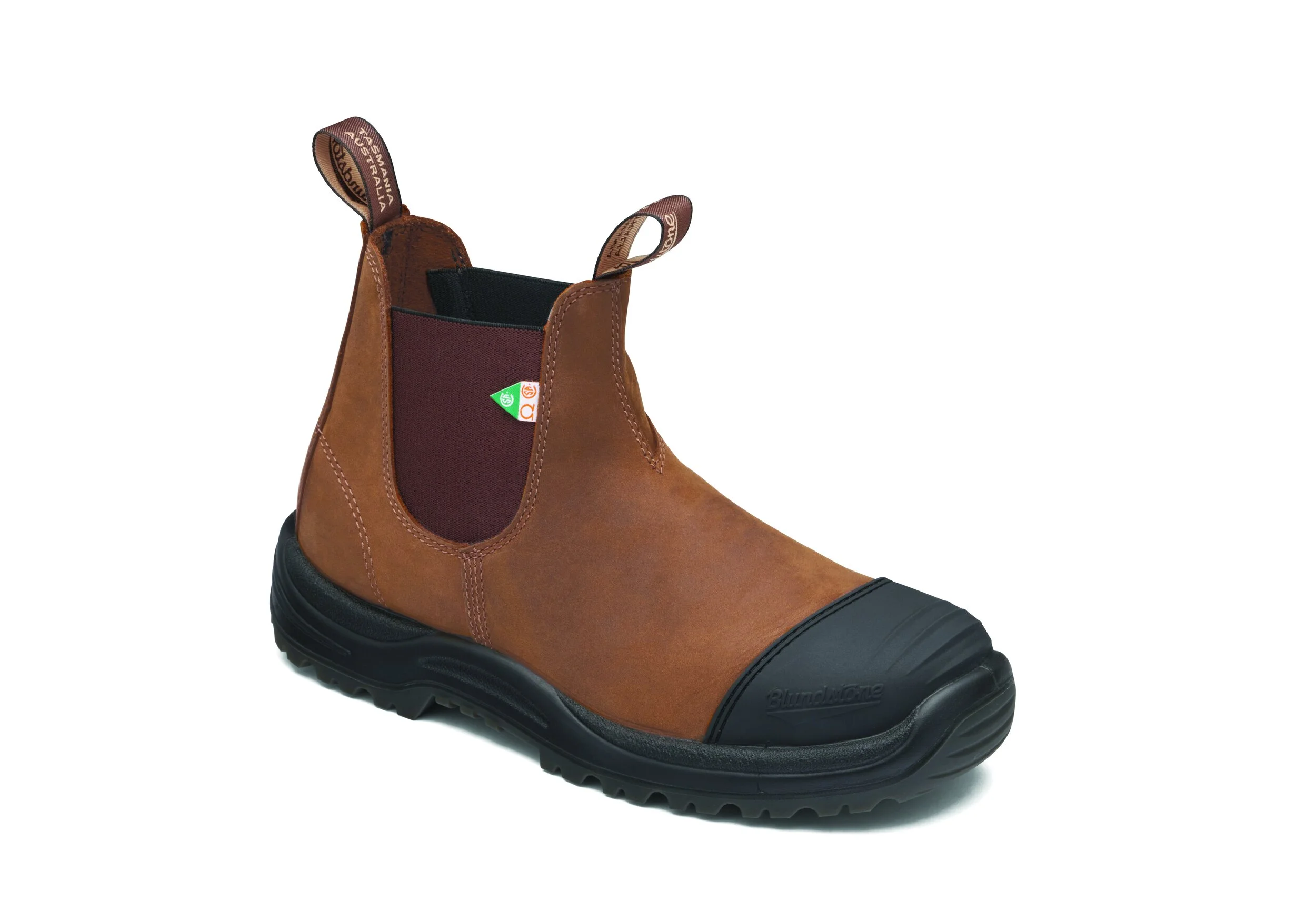 Blundstone 169 - Work & Safety Boot Rubber Toe Cap Crazy Horse Brown