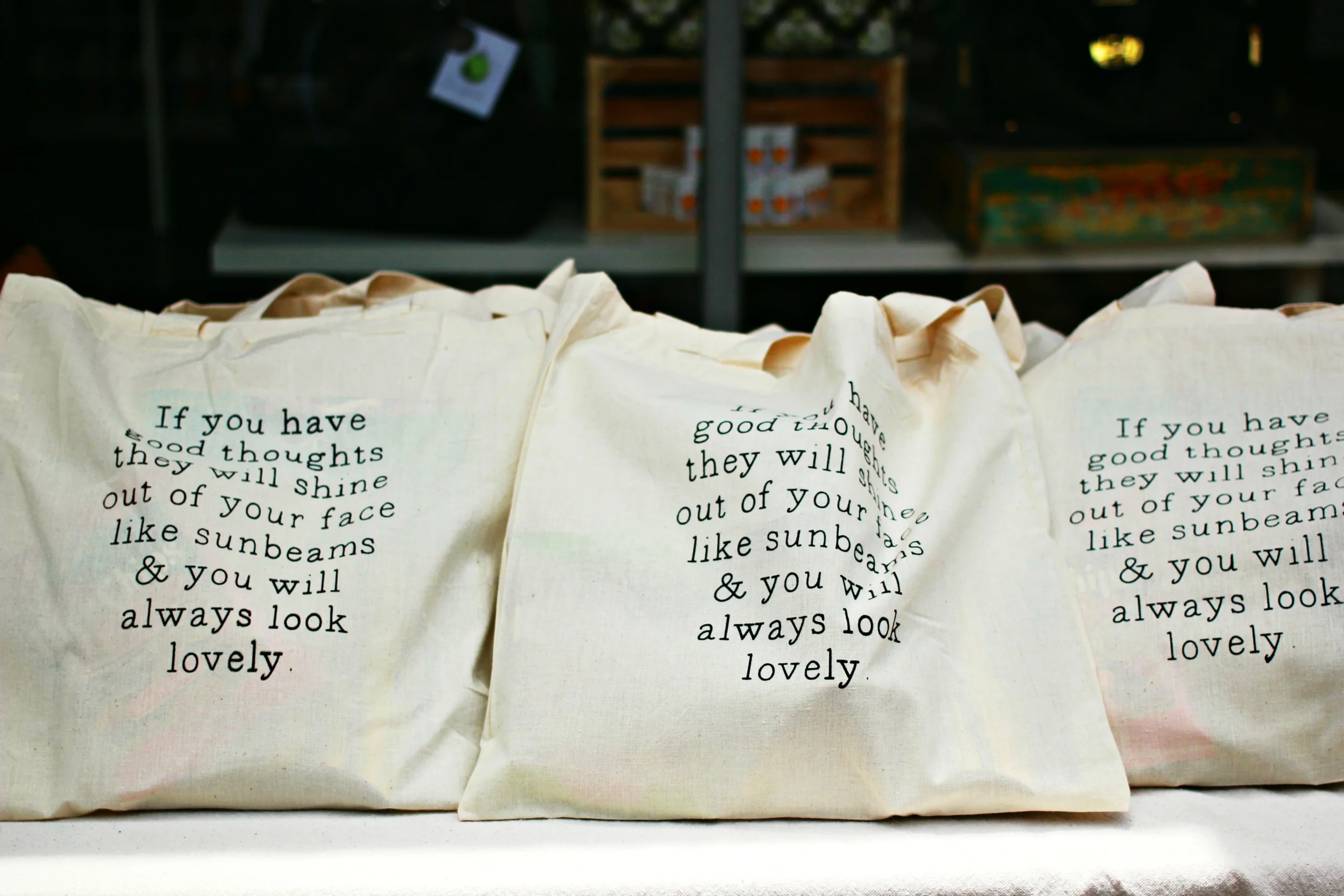 The workshop gave away bags of goodies, including this tote bag with a Roald Dahl quote, perfect for a library tote! Click here for more photos