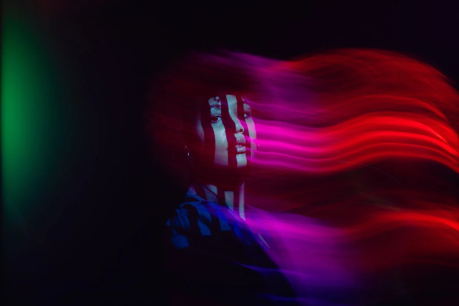 Colorful Long Exposure Portrait Shoot with Lily