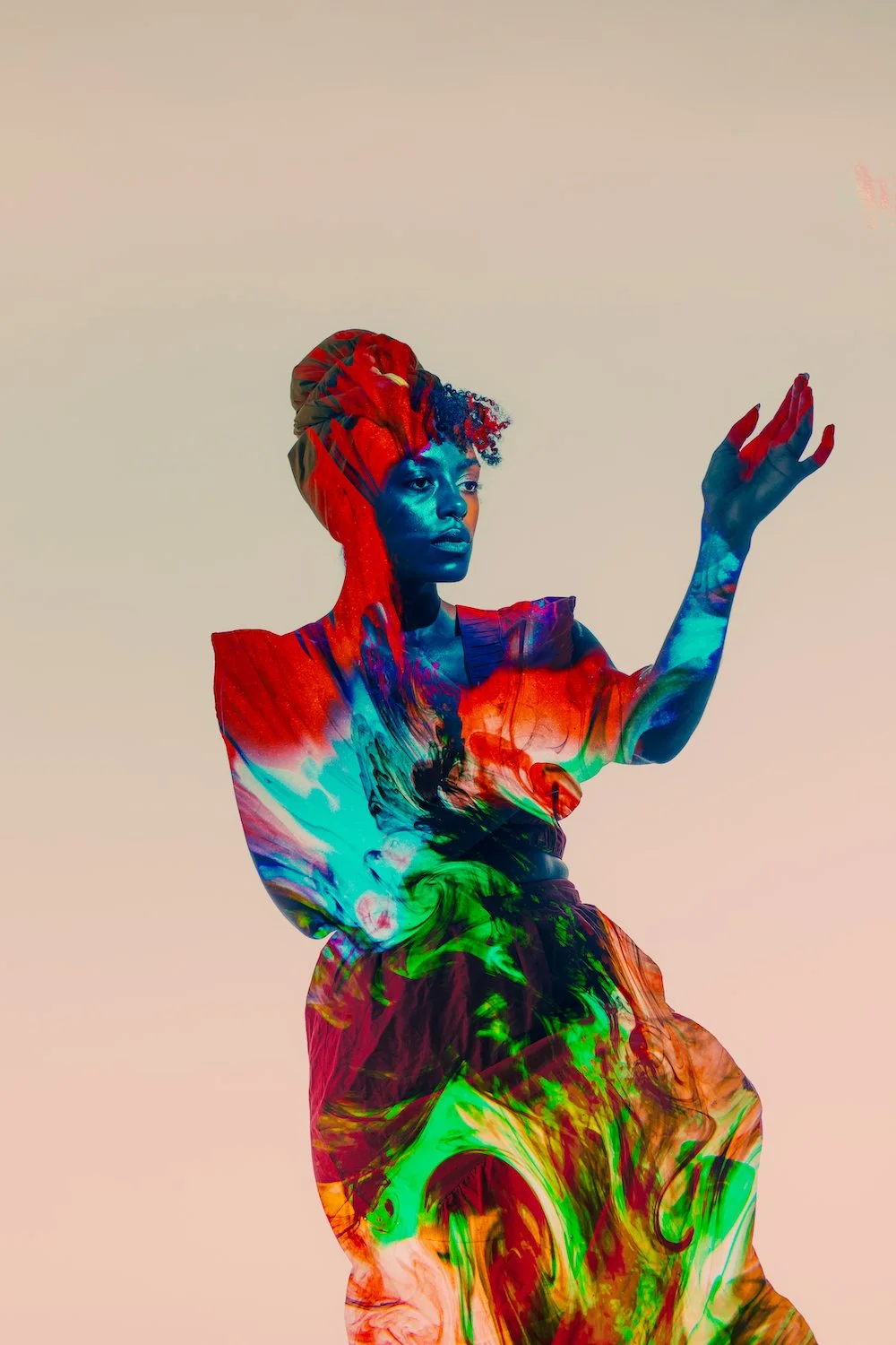 The Galaxies Within Us: In-Camera Multiple Exposure Portraits with Liquid