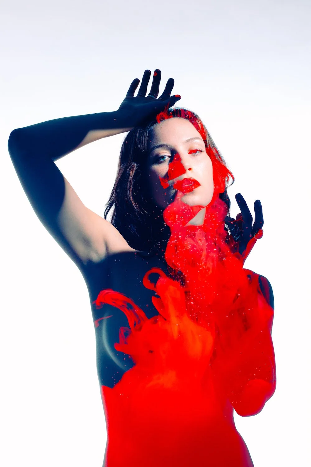 In-Camera Multiple Exposures with Liquid and a Model