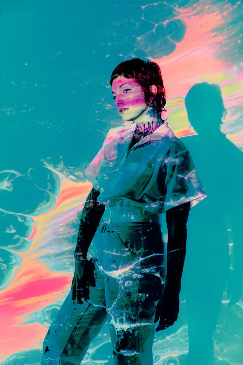 Photo Shoot with a Projector and Prisms