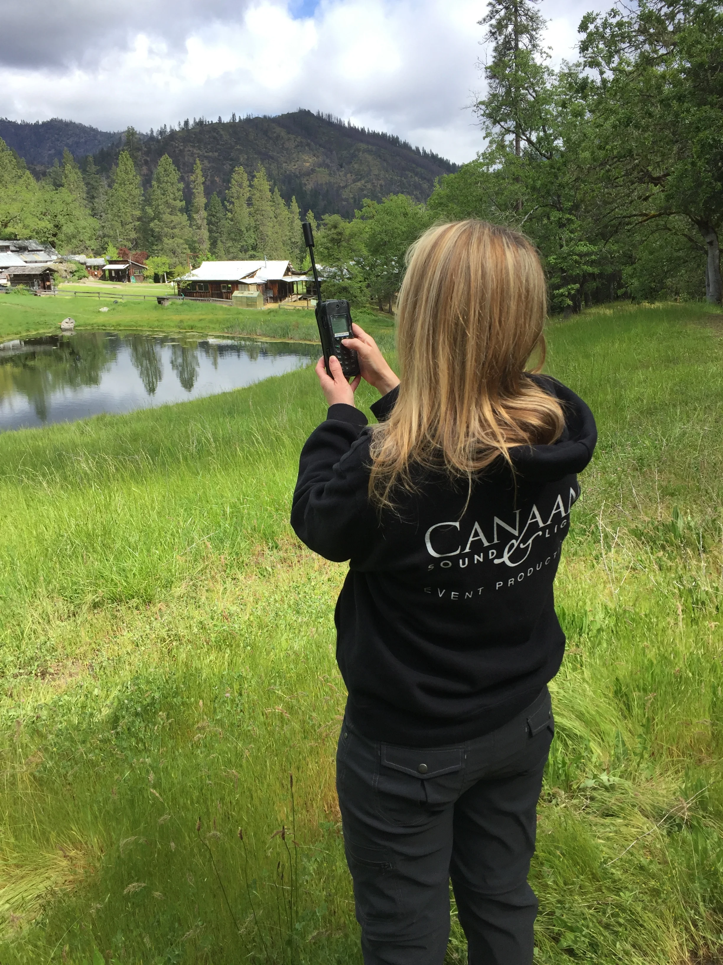 Our satellite phone came in handy to keep contact with home.