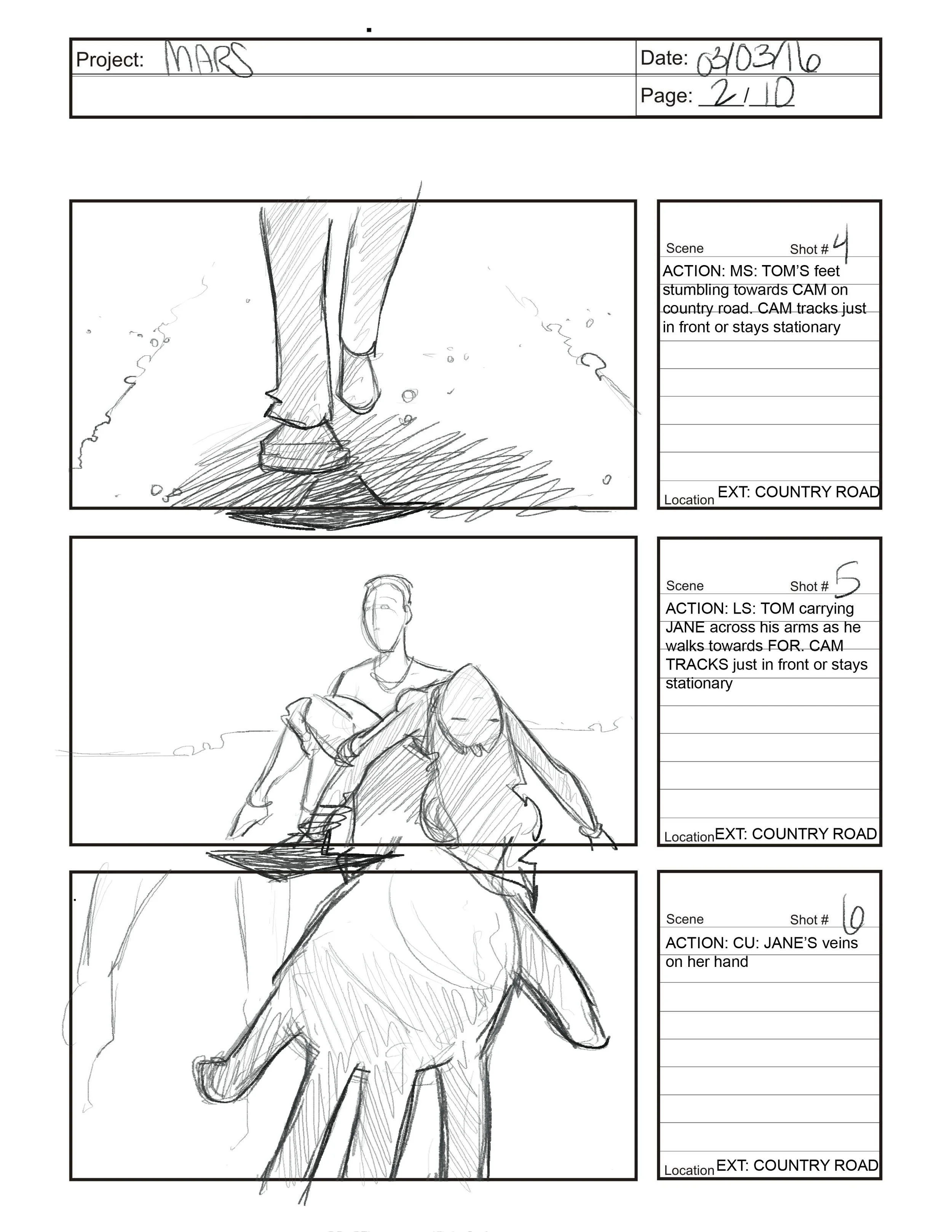 Mars Storyboard 1