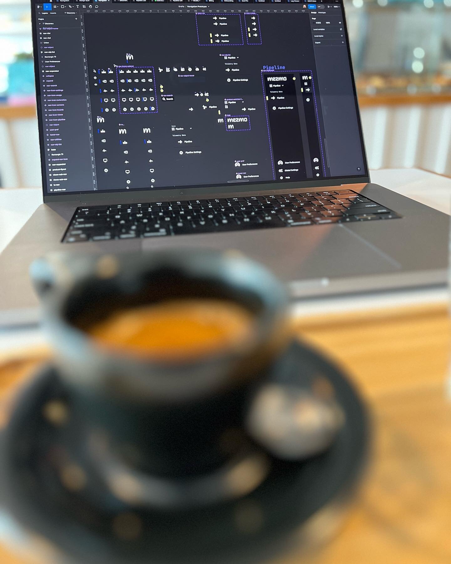 Very happy with a proper espresso while I sit down to finish this prototype and presentation on said prototype. It&rsquo;s so funny I was burnt out on cafe work but there&rsquo;s like 5 people on here and it&rsquo;s actually really perfect. I missed 