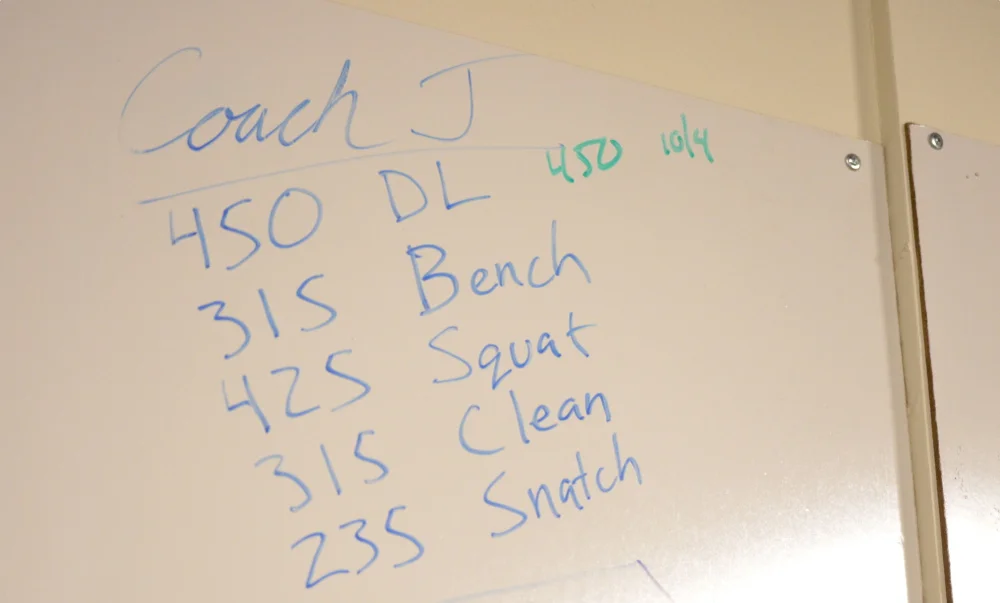 While achieving his own goals, Coach J helps members reach their goals