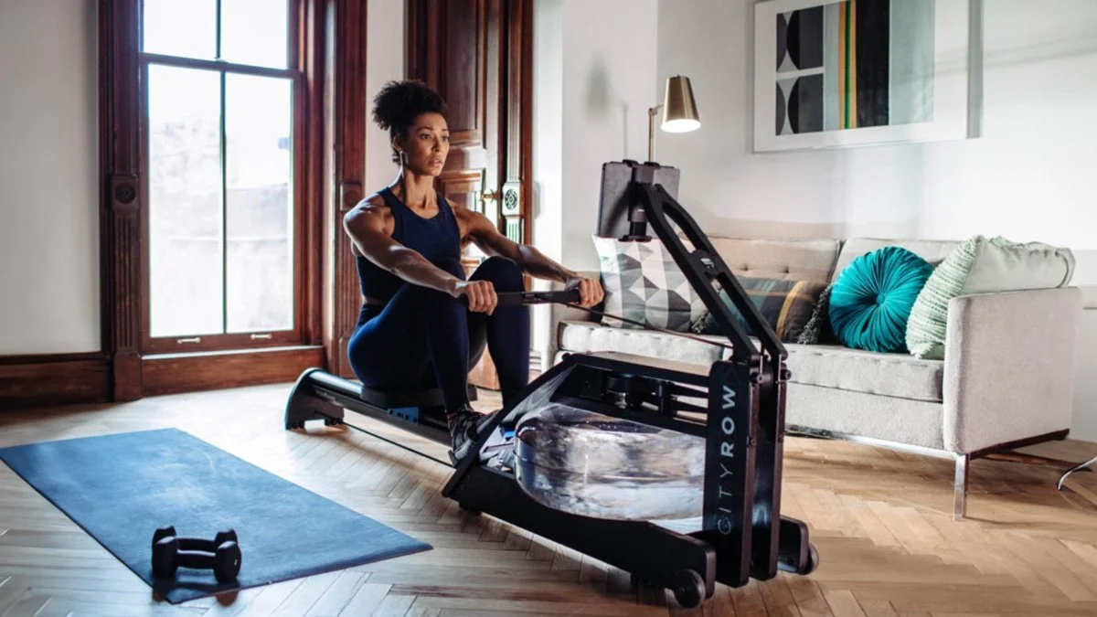 WaterRower City Row in Use