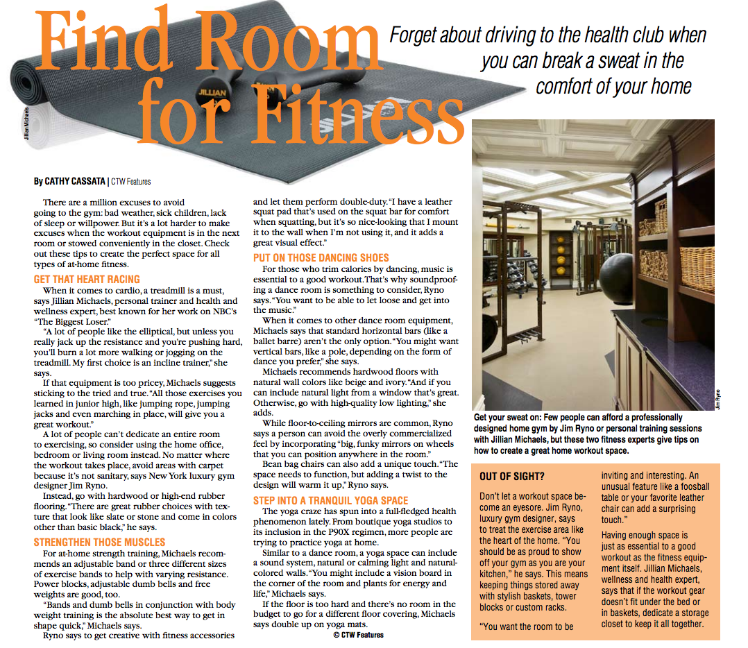 Find Room For Fitness with Jim Ryno