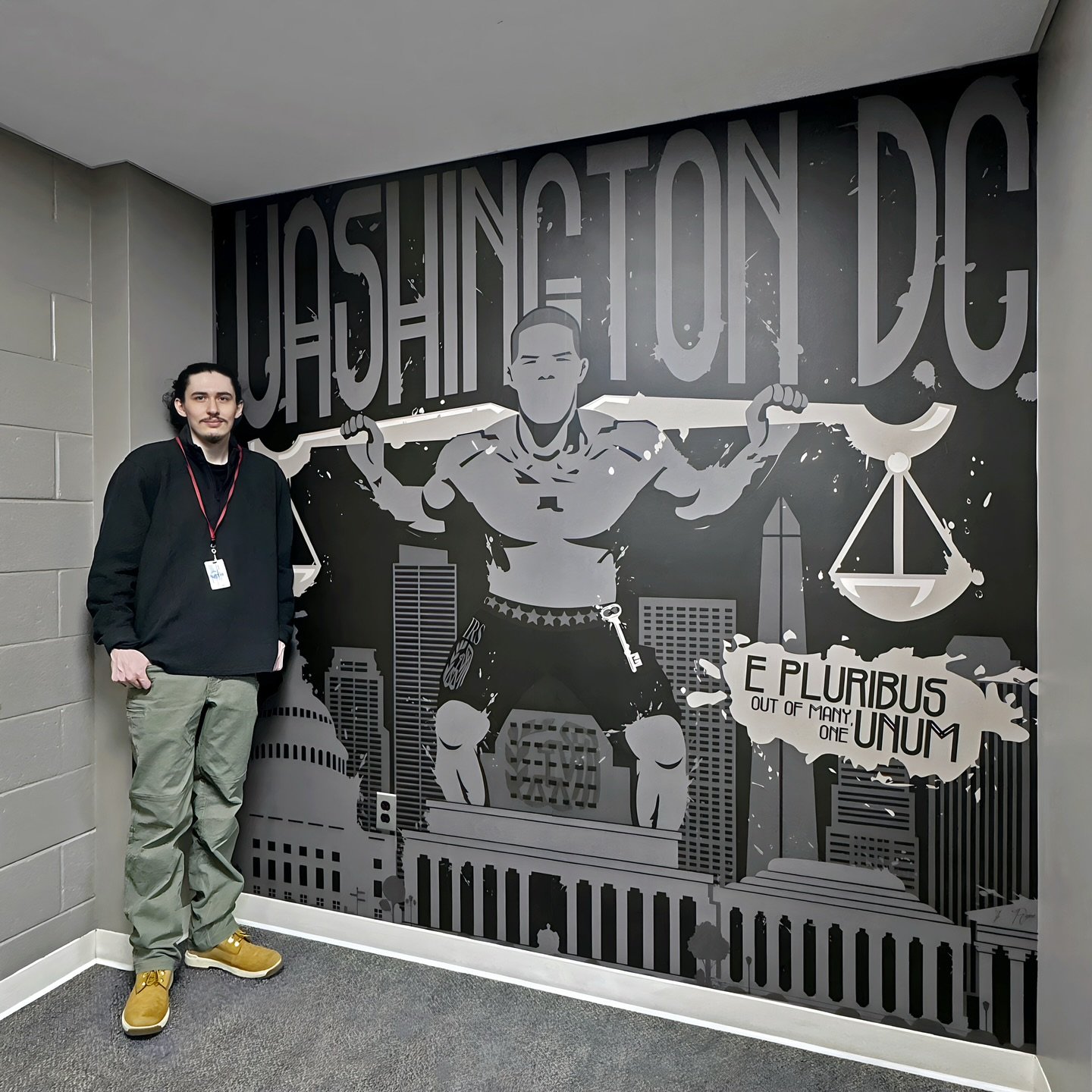 💥 A New Mural at the IRS Gym 💥

At Iron House Design, creativity and strength go hand in hand. I&rsquo;m thrilled to share a part of one of our latest projects&mdash;a stunning government gym mural designed by, Jake Ryno, our resident graphic desig
