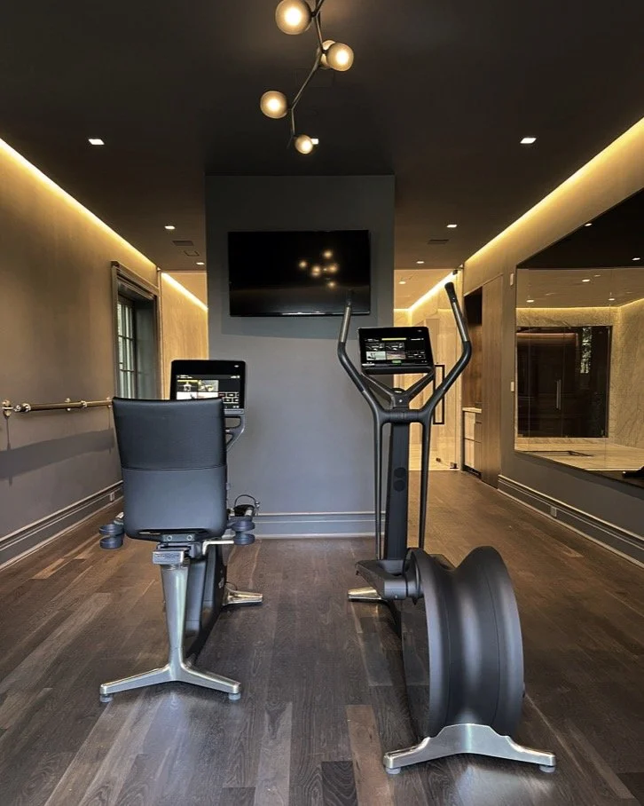 Less is more&hellip; when it&rsquo;s done right.

This home gym is a masterclass in minimalist design&mdash;with just the essentials, elevated. Featuring the sleek Technogym Personal Line elliptical and recumbent bike (designed by none other than Ant
