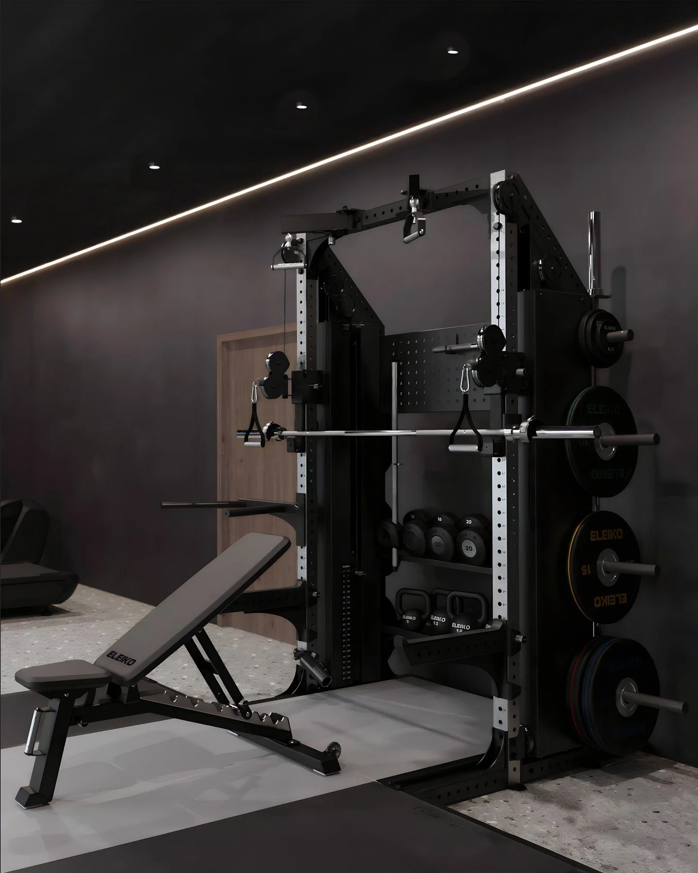 ⚡️Power Meets Precision 

We&rsquo;ve been incorporating the @eleikosport Prestera with cable system into more and more of our high-end home gym builds&mdash;and for good reason. It strikes the perfect balance between refinement, performance, and spa