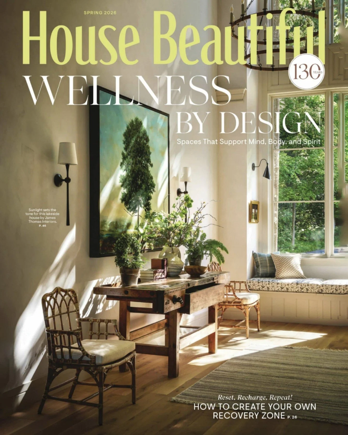 Honored to be included in the Spring 2026 issue of @HouseBeautiful 💚✨. The entire magazine is dedicated to spaces that support the mind, body, and spirit. 

It&rsquo;s really exciting to watch the conversation around home wellness keep growing and e