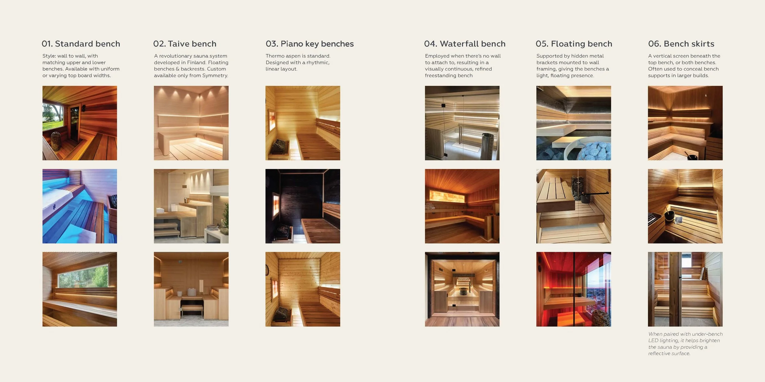 Bench Choices for Custom Luxury Saunas.jpg