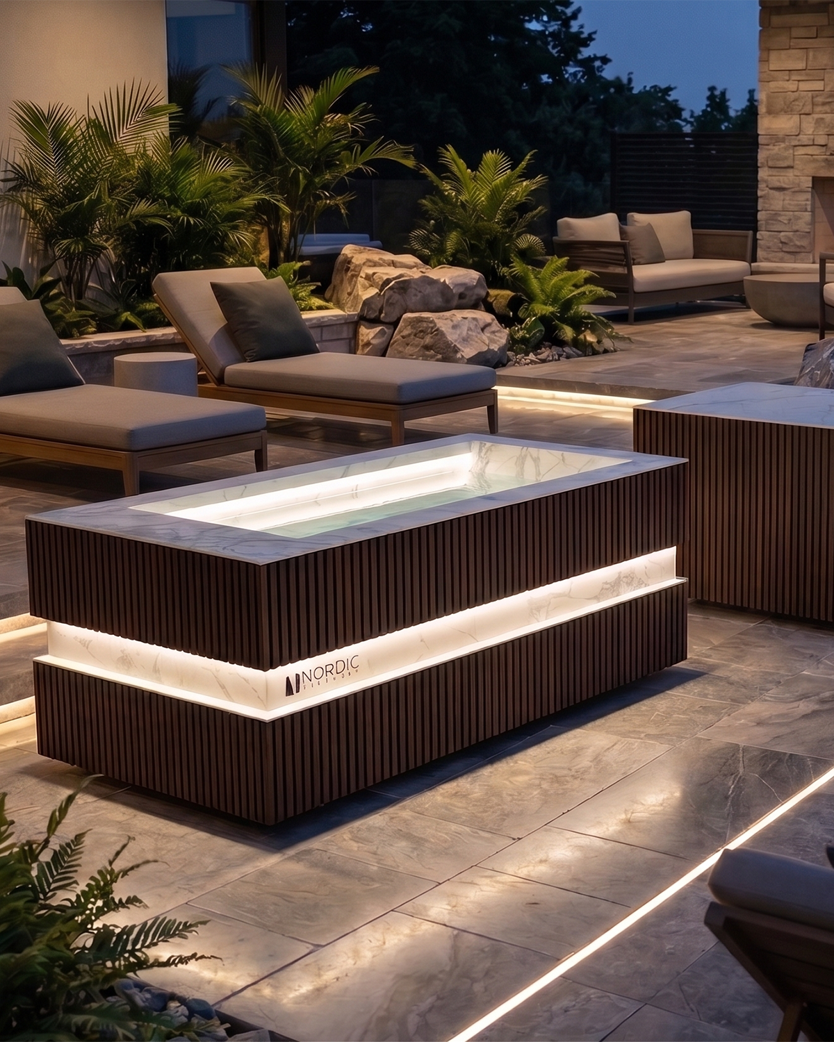 Luxury cold plunge