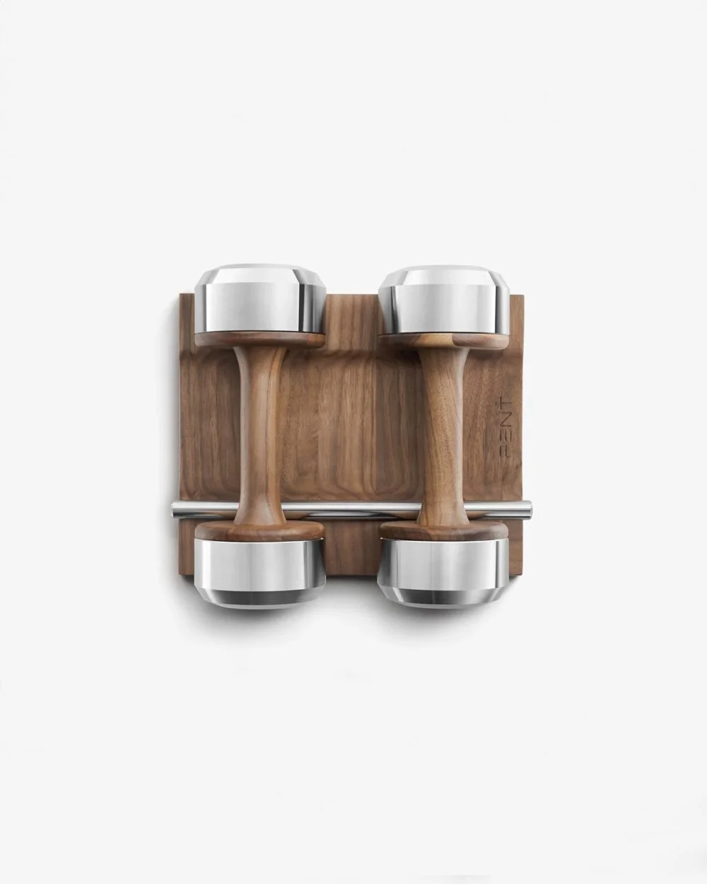 PENT Fitness | COLMIA Luxury Dumbbells With Solid Wood Stand