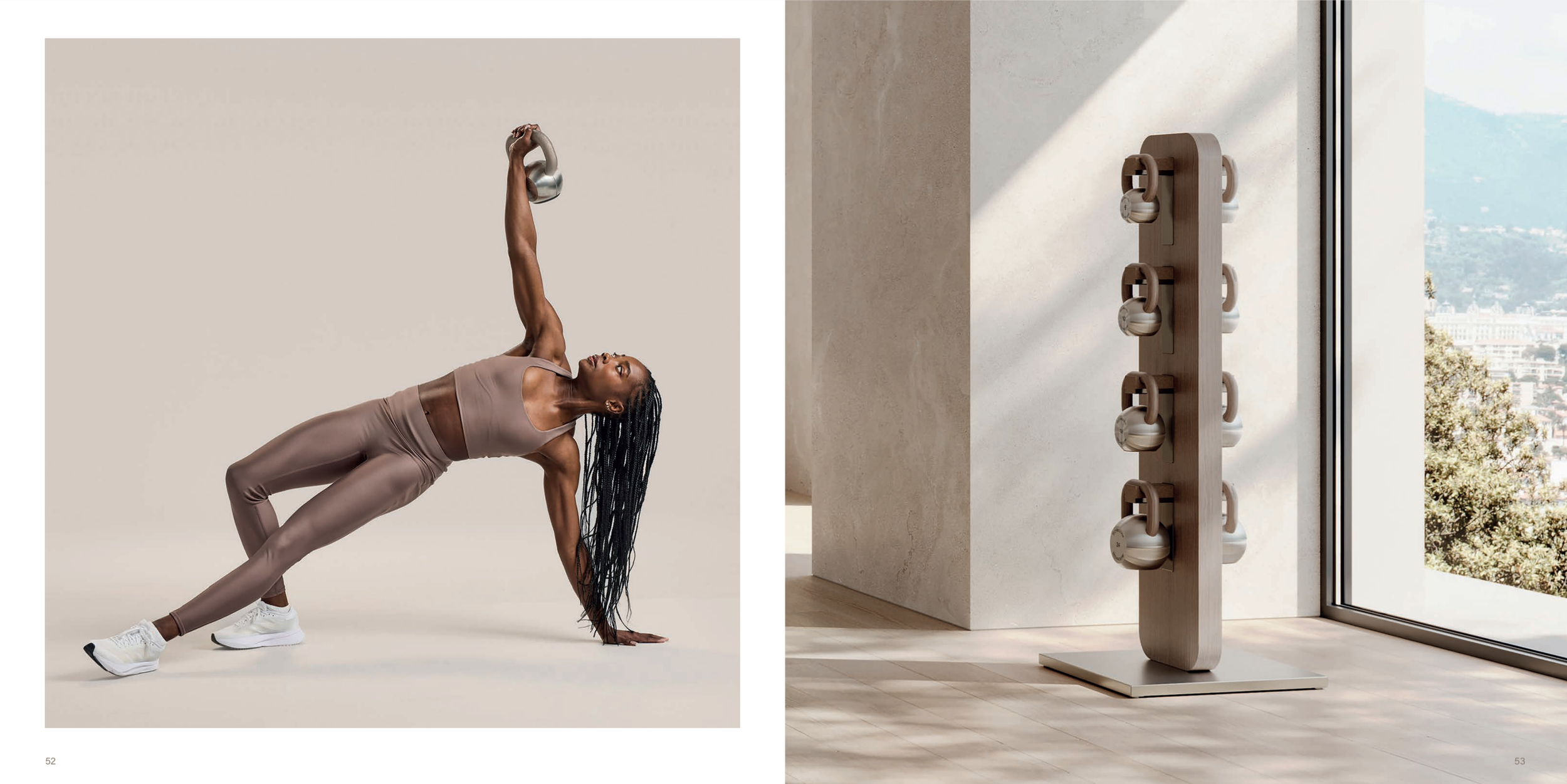 technogym sandstone kettlebells in use.png