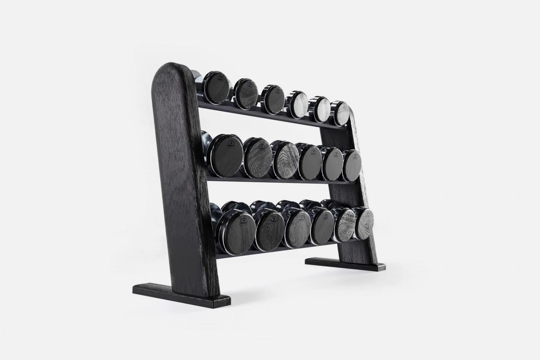 Nohrd Dumbbell Set in Black Ash Wood.jpg