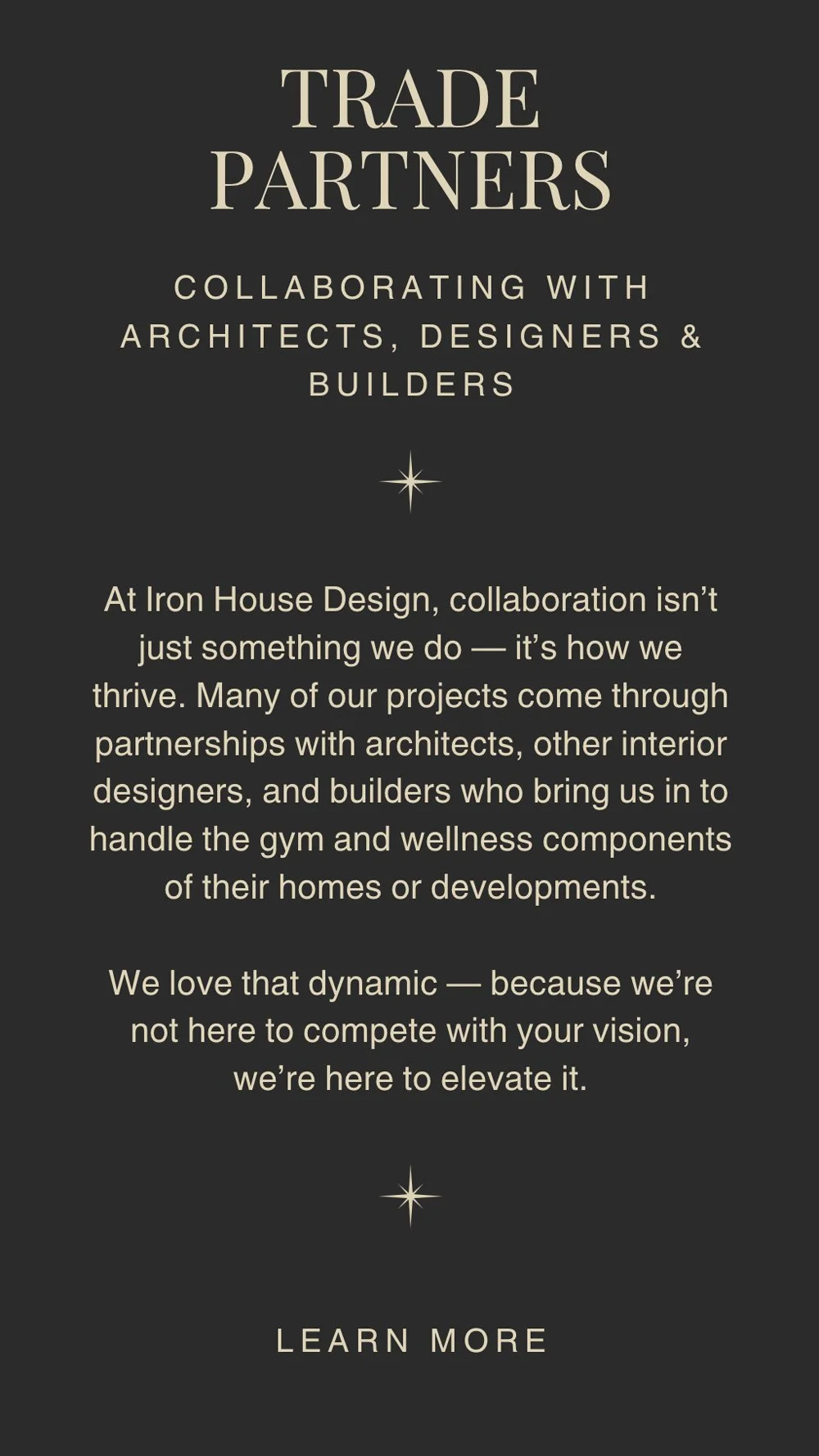 Banner for trade partner collaboration