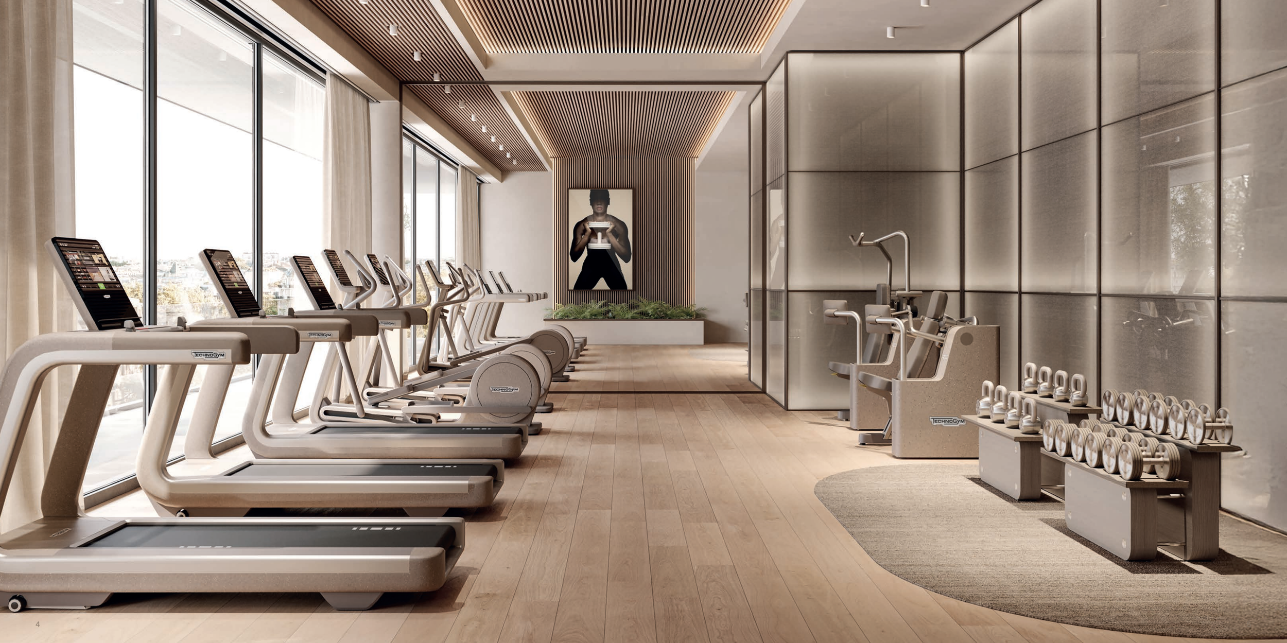 technogym sandstone collection in hotel gym.png
