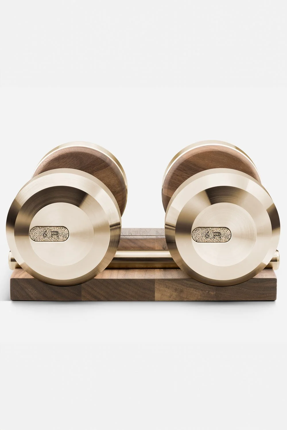 PENT Fitness Equipment | COLMIA  x Swarovski Crystal Dumbbells with Solid Wood Stand