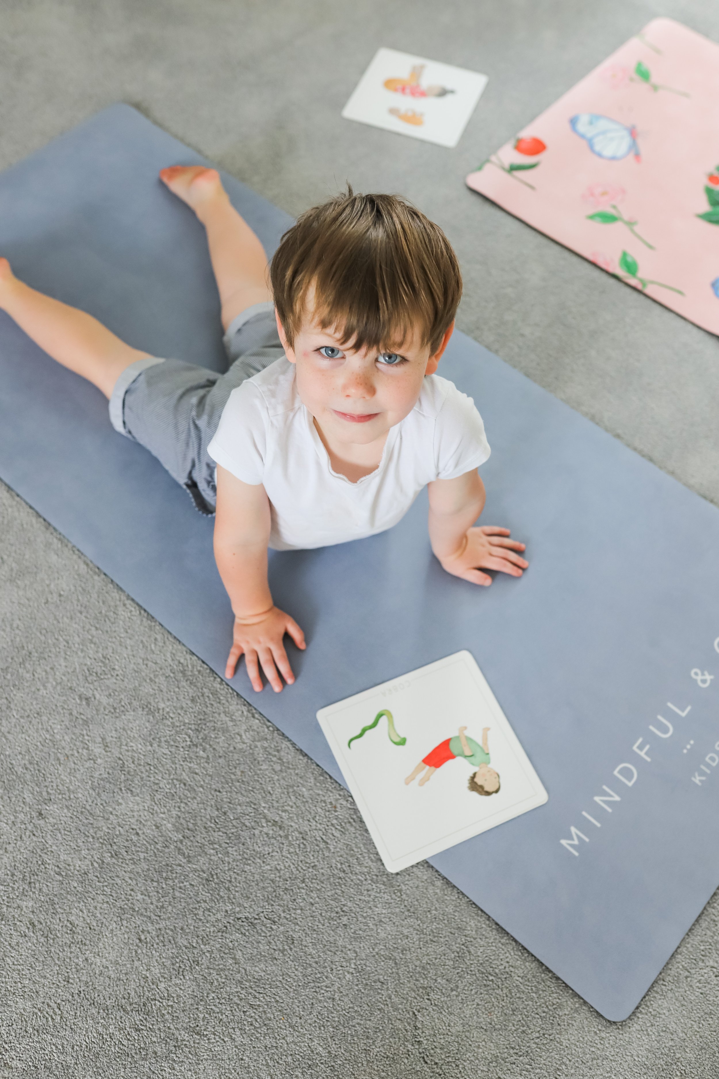Close Up boy Luxury Yoga Mat for Children.JPG