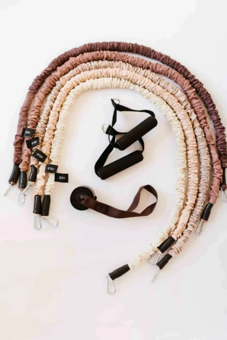 Luxury Neutral Resistance Bands (20–40lb, Full Set)