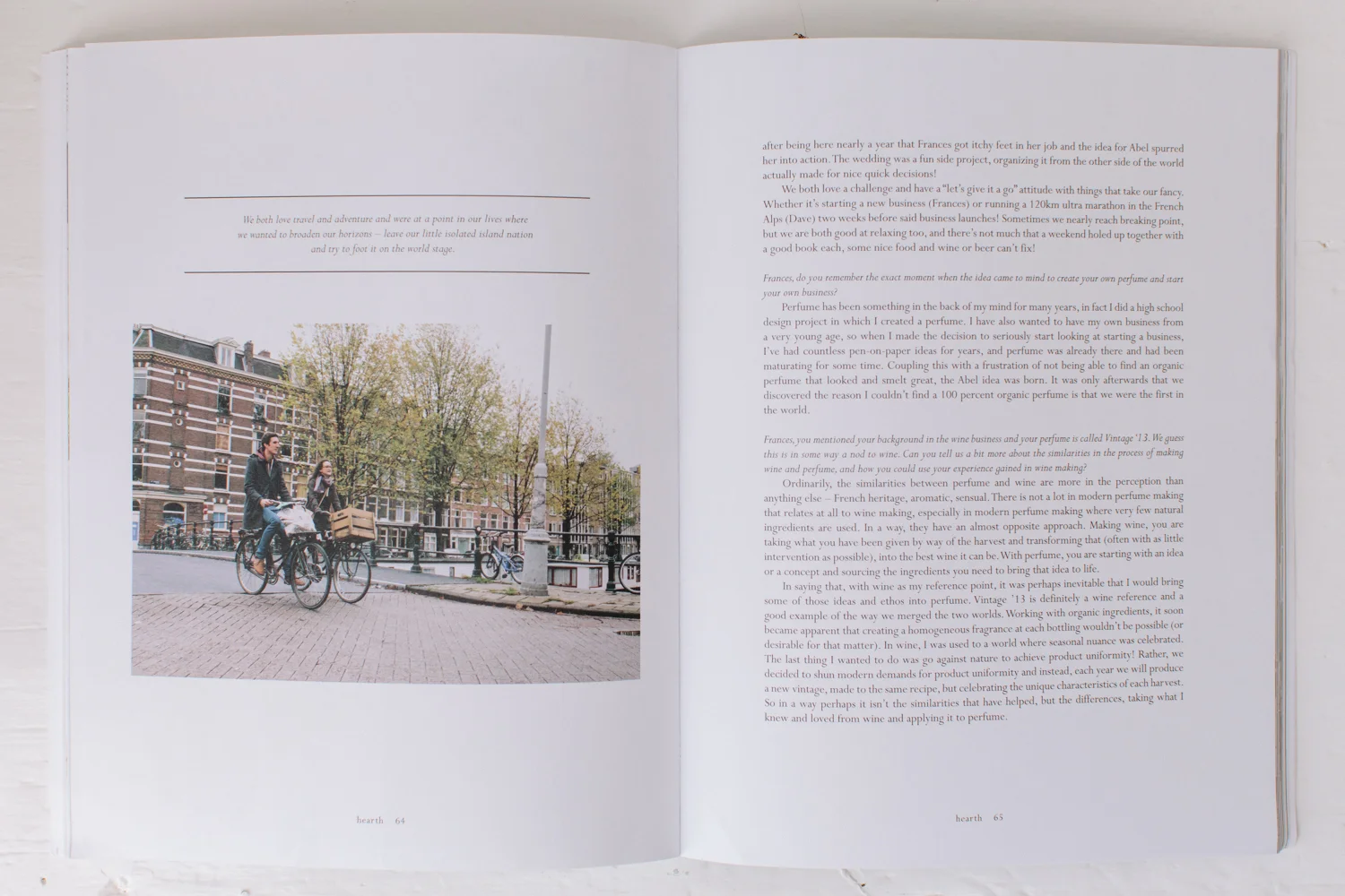 Hearth Magazine Volume 4 on a hazy morning Abel Organics Amsterd