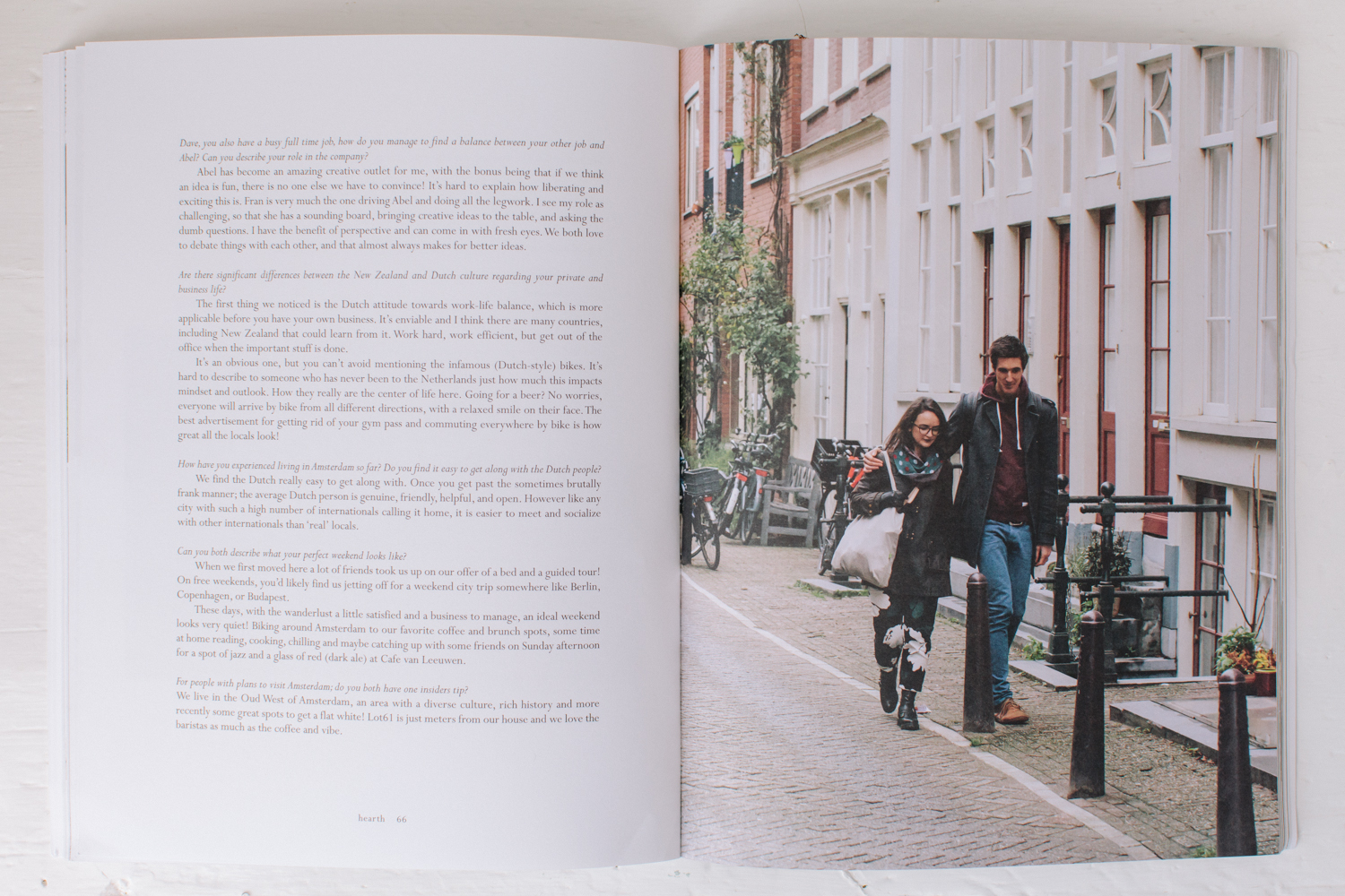 Hearth Magazine Volume 4 on a hazy morning Abel Organics Amsterd
