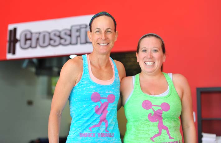 Jenni and I pre-Murph. The last time I smiled until it was over.
