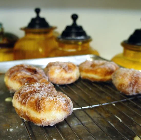 My preferred medium, fried dough.