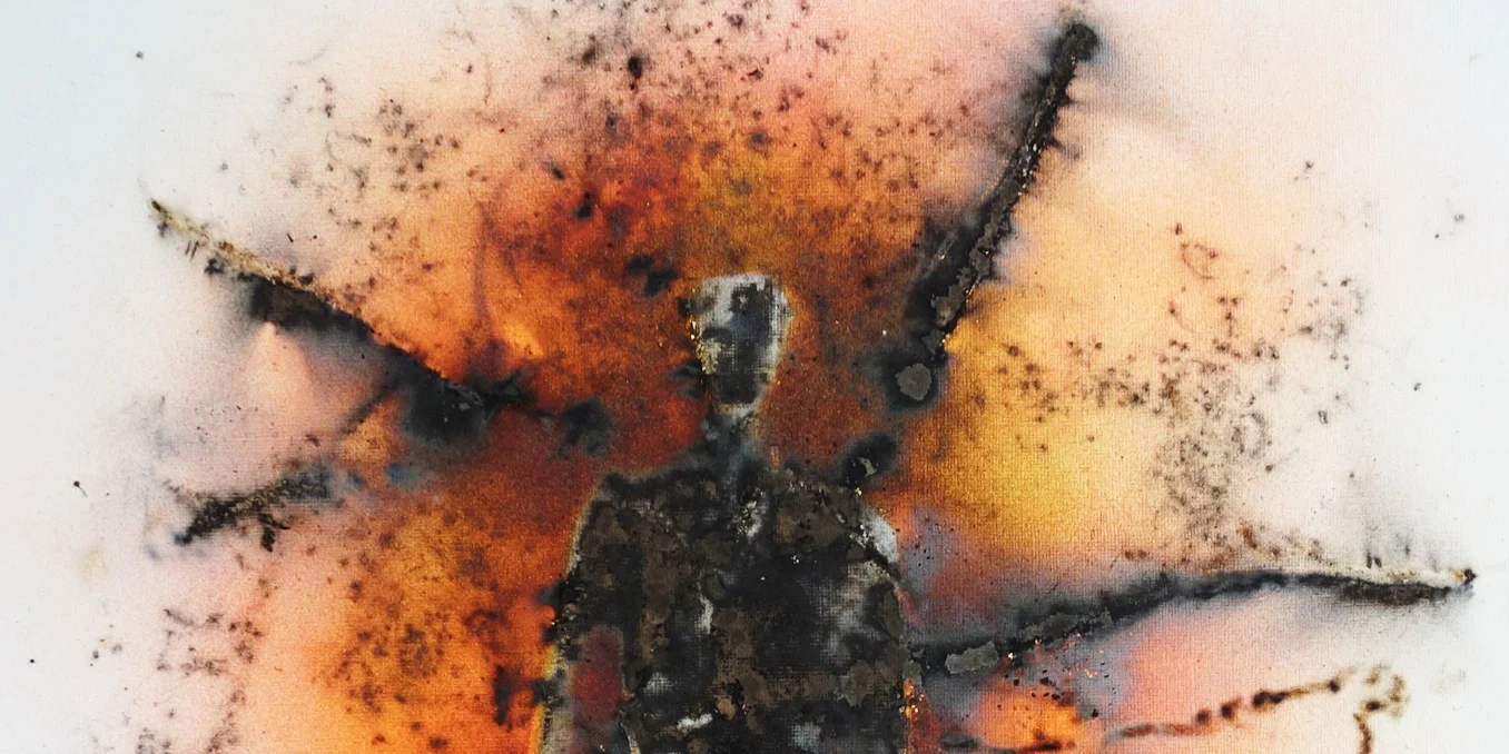 The Neon Man No. 1, Gunpowder, Fuse, and Spray Paint Artwork Sold!