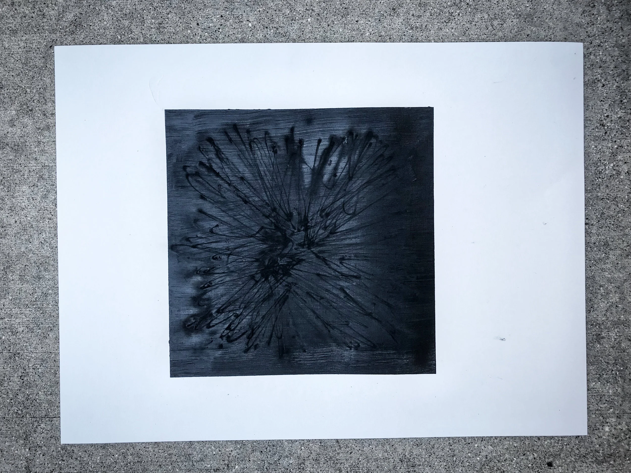 Black Burned Square Not On The Square!