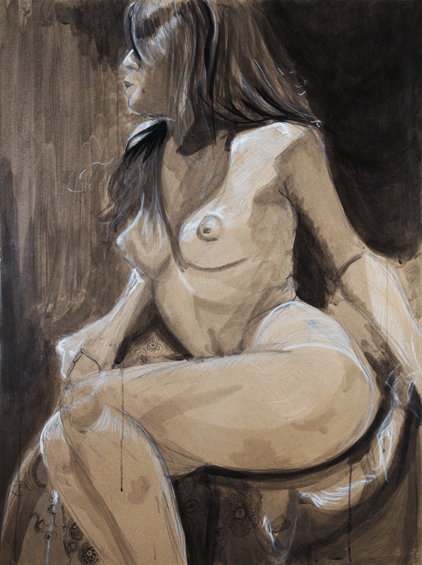 Seated nude, 2013